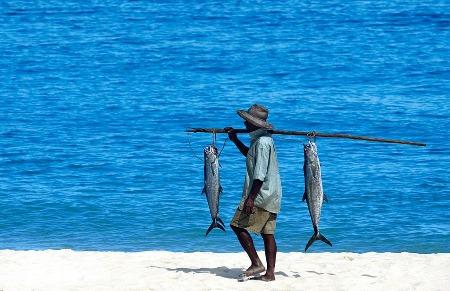 Vissersman op Tsarabanjina Island