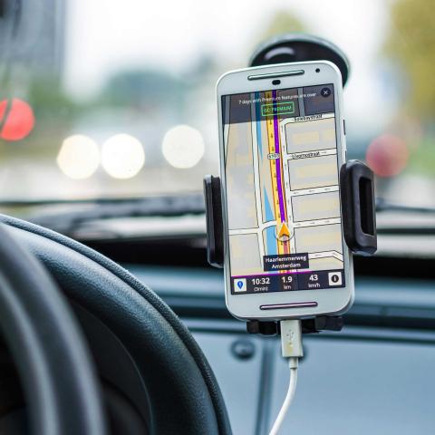 Navigatiesysteem in auto