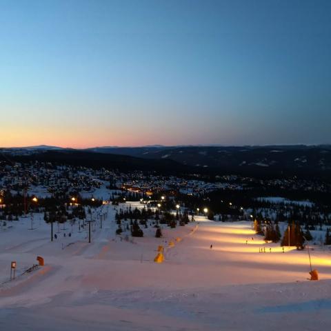 Skigebied Trysil in Noorwegen